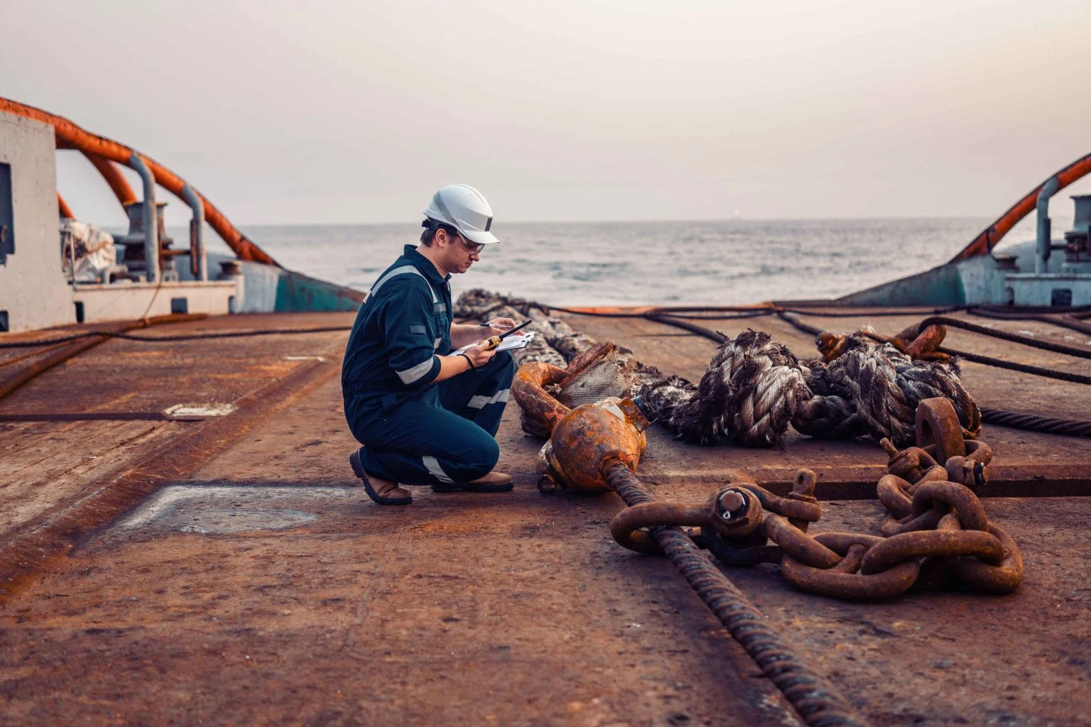 ARCSHIP marine officer overseeing operations at an Omani port