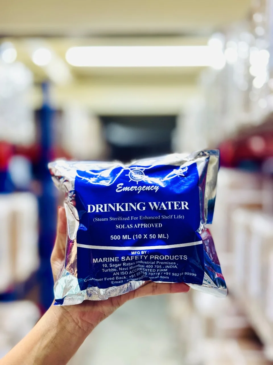 SOLAS emergency drinking water, ARCSHIP Oman